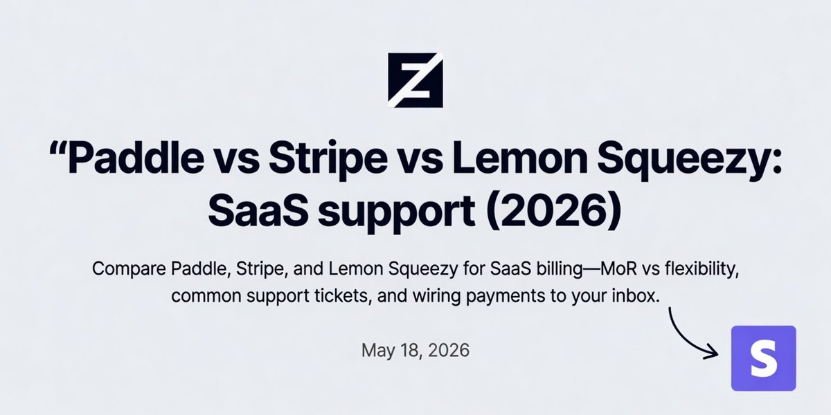 Zipitly — Paddle, Stripe, and Lemon Squeezy for SaaS support