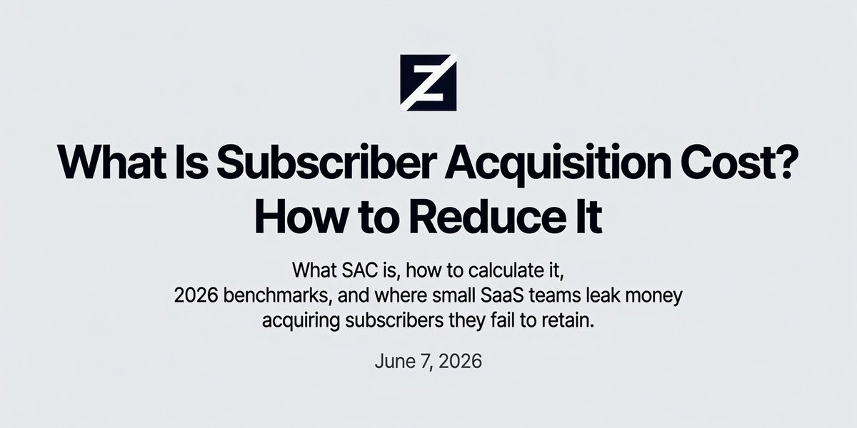 Zipitly — subscriber acquisition cost for small SaaS teams