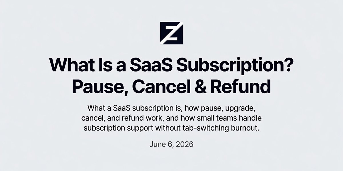 Zipitly — SaaS subscription support for small teams