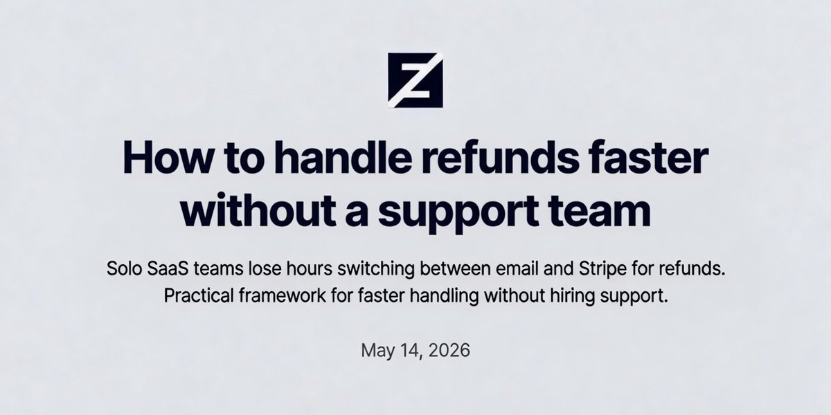 Zipitly — faster refund handling for small SaaS teams without a dedicated support desk
